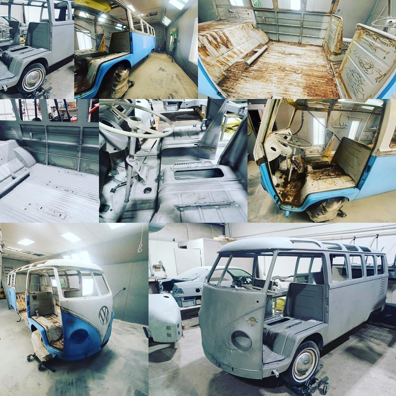 VW 21 Window Bus  mediablasting classiccarblasting vw bus